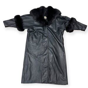 Vintage Leather/Fur Coat